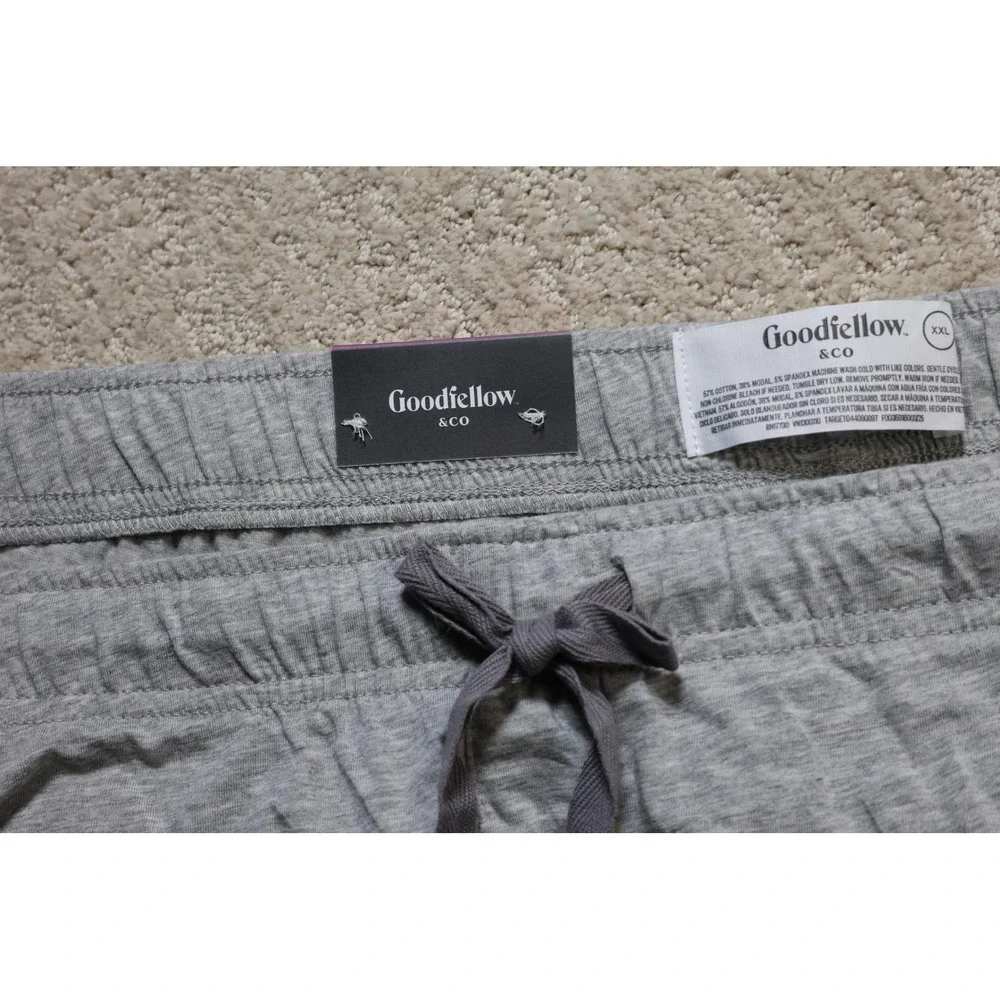 Goodfellow & Co Mens Knit Lounge Pants Heather Grey XXL Sleepwear Z-023